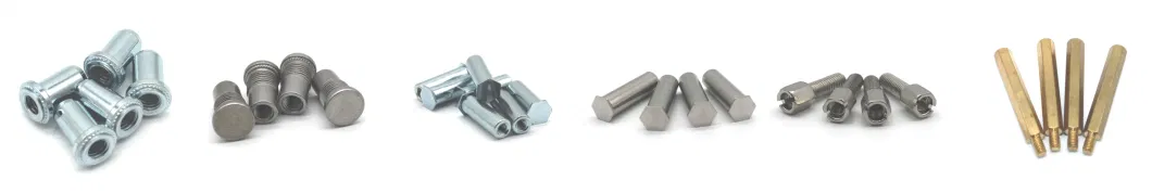 Thin Sheet Heat Treated Carbon Steel Fasteners Self Clinch Studs Hfe-0518/0420/032