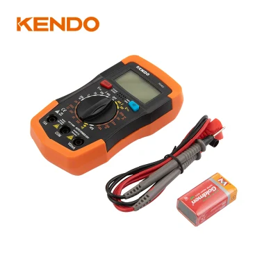 Kendo Back Light Large LCD Display DC Multimeter for Transistor Hfe Test
