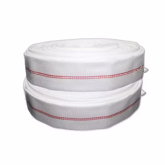 Red Canvas Jacket Fire Hose with Storz Coupling, Chinese Factory Price PVC Fire Fighting Pipes