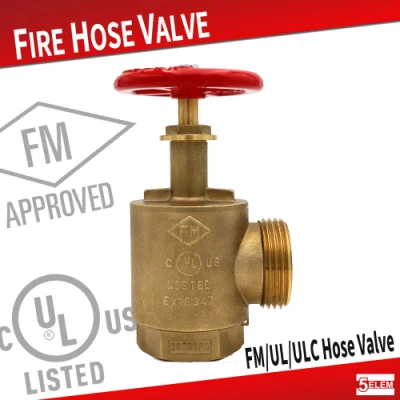 FM Approved Brass/Alu. Male Outlet Fire Hose Valve